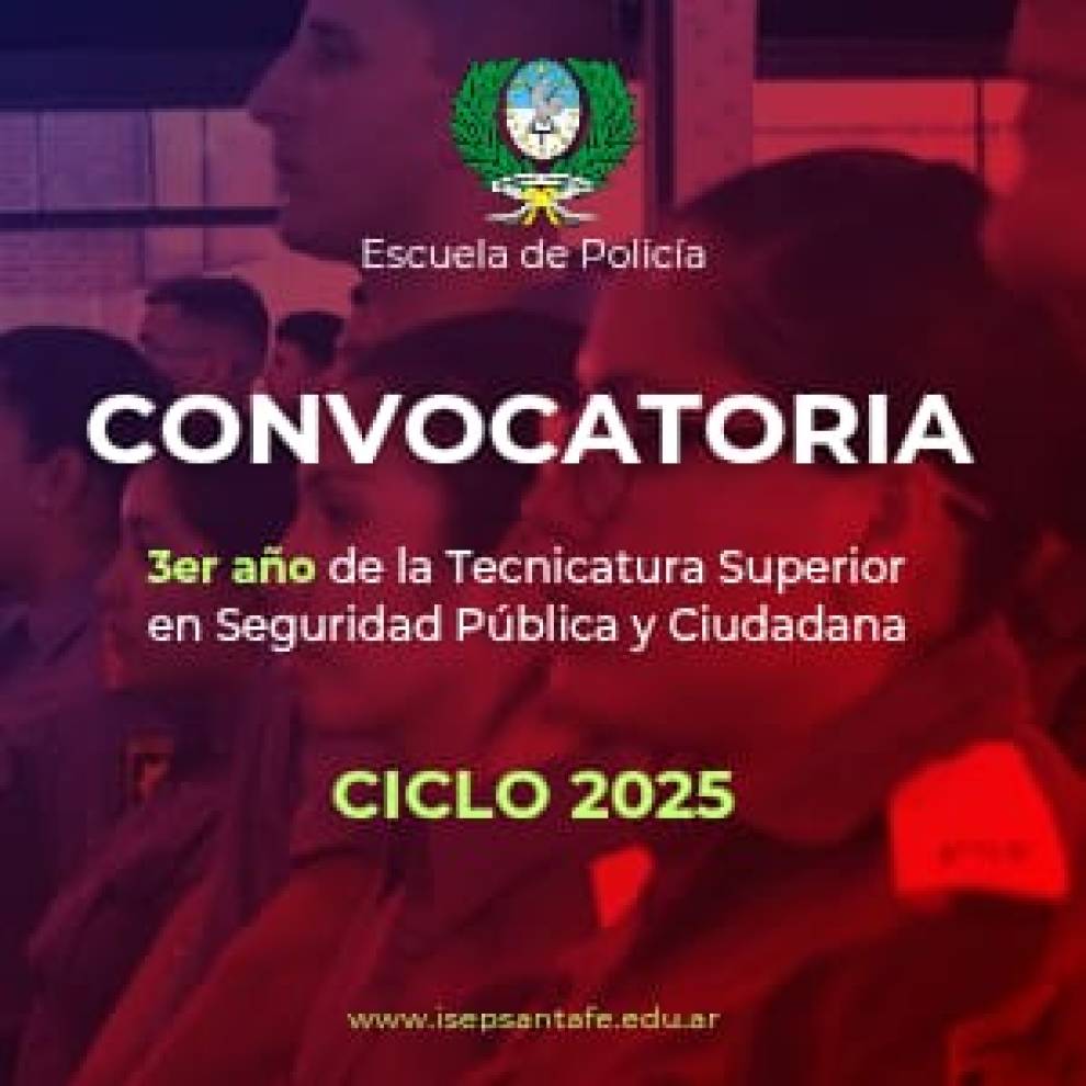 NÓMINA DE CONVOCADOS A CURSAR    3ER AÑO DE LA TECNICATURA SUPERIOR EN SEGURIDAD PUBLICA Y CIUDADANA CON ORIENTACIÓN POLICIAL.  COHORTE 2021/2022 .CICLO  2025 