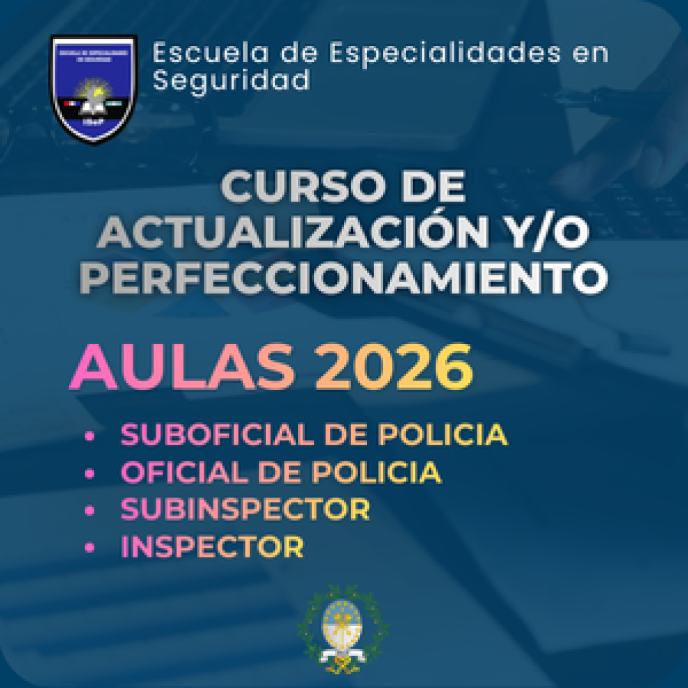 Escuela de Especialidades - Aulas y cronograma Curso Perfeccionamiento ciclo 2026