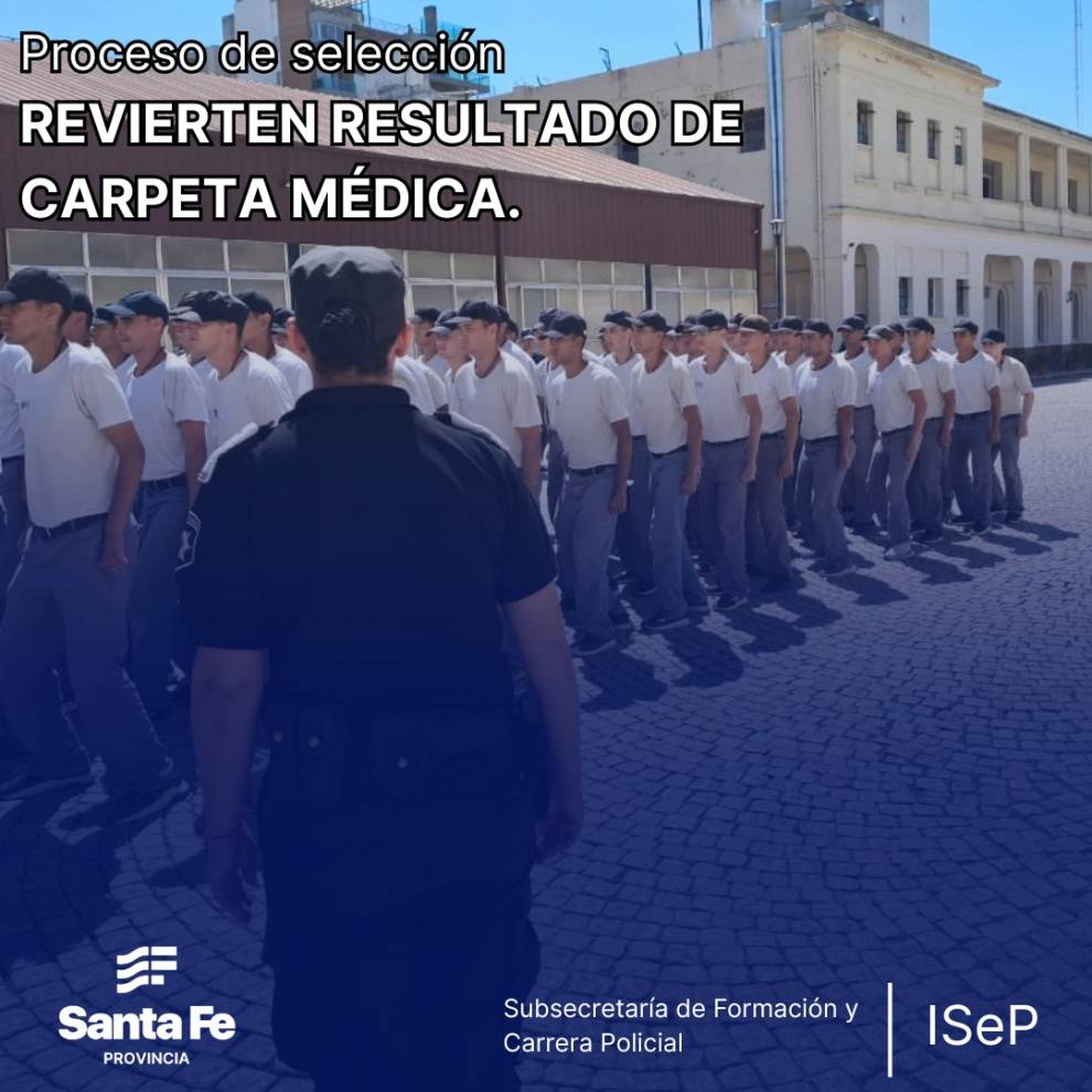 Proceso de Selección 2026-2027 - REVIERTEN RESULTADOS DE CARPETA MÉDICA