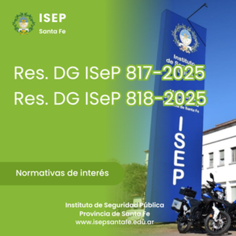 Resoluciones sobre Validación de Cursos: DG I.Se.P N.º 817 y 818/2025