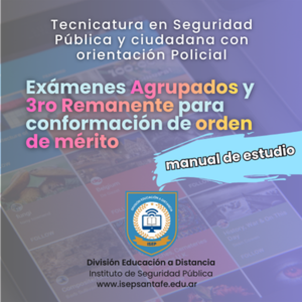 Educación a Distancia - EXAMEN PARA LA CONFORMACIÓN DEL ORDEN DE MÉRITO  AGRUPADOS 2026 y 3er AÑO REMANENTE