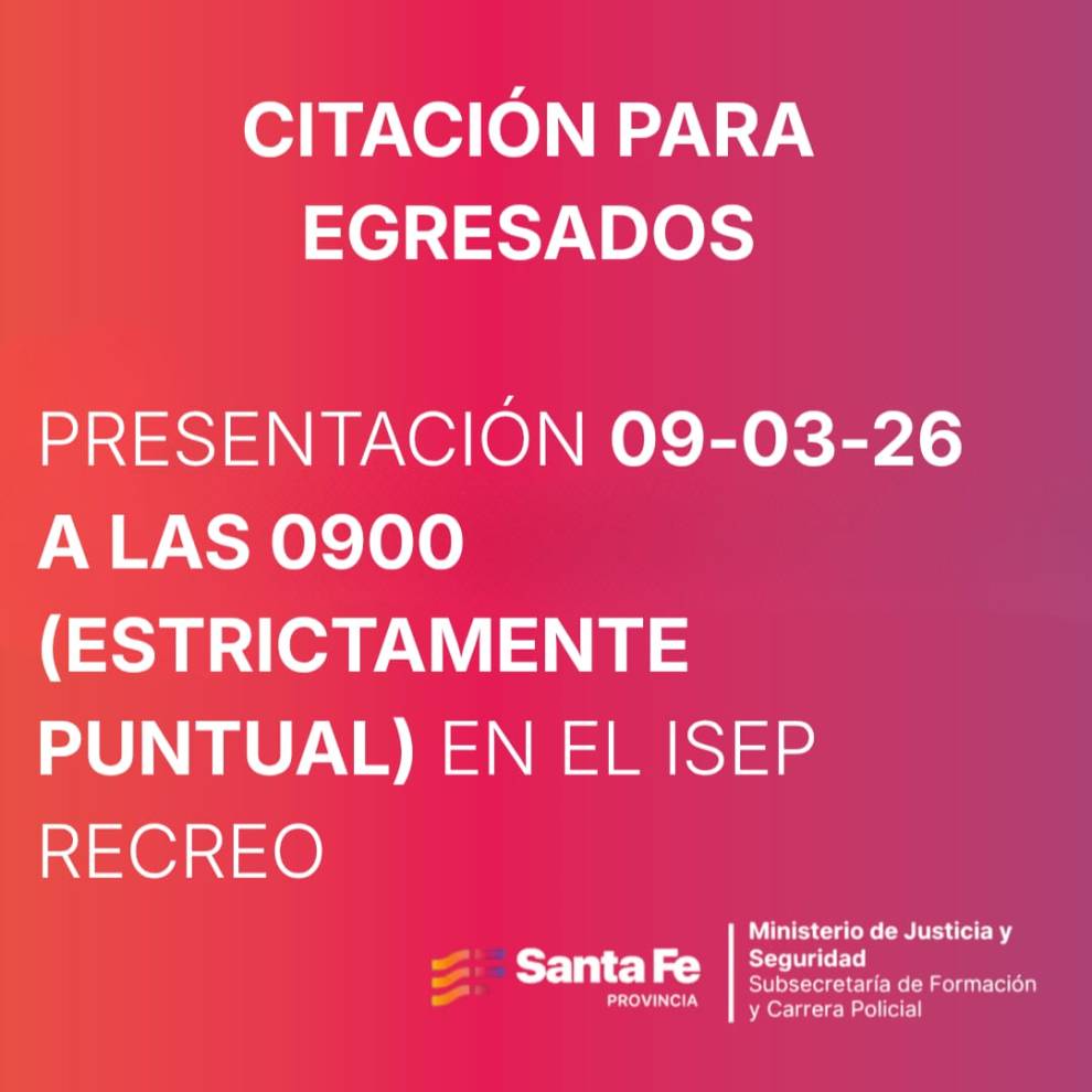 NUEVA CITACIÓN Y NOTIFICACIÓN PARA EGRESADOS DE LA COHORTE 2024-2025