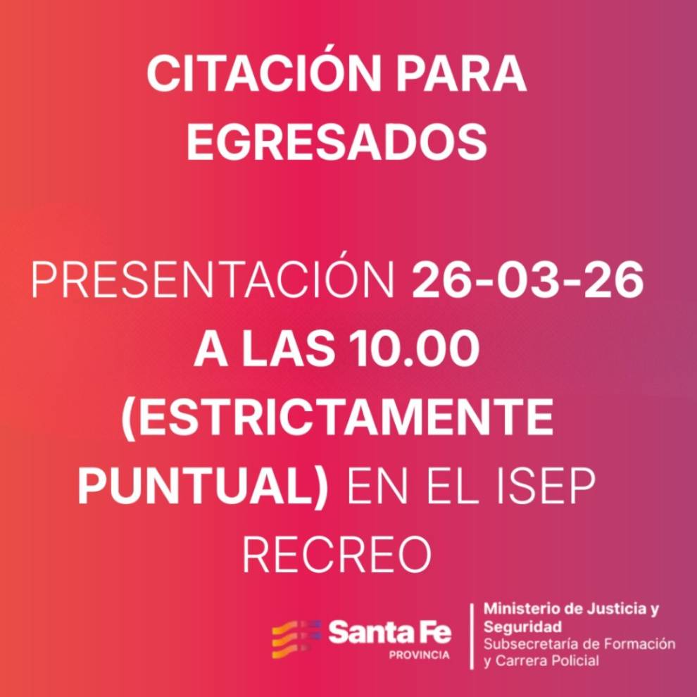 NUEVA CITACIÓN Y NOTIFICACIÓN PARA EGRESADOS DE LA COHORTE 2024-2025