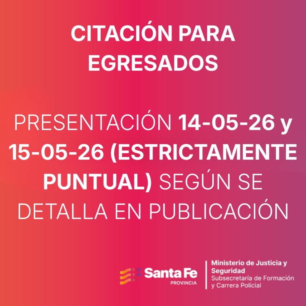 NUEVA CITACION PARA EGRESADOS ISeP