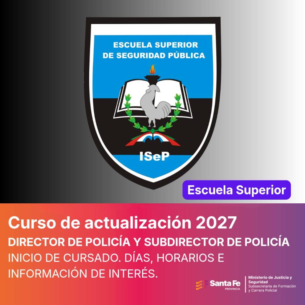 E.S.S.P. Curso de Actualización y Perfeccionamiento 2027 Directores y Subdirectores
